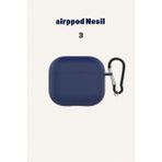 Airpod 3 Nesil Uyumlu Kılıf Silikon Kapak Arka Koruma Kabı Koruyucu Kılıf - Lacivert - Nesil 3