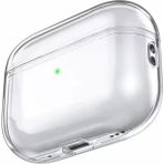 Airpods 3 Nesil Için Kılıf Içi Süet Darbelere Dayanıklı Parmak Izi Karşıtı Magsafe Şarj ile Uyumlu Apple Airpods 3 Nesil Uyumlu Kılıf (Şeffaf)