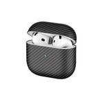 Airpods 4 Airbag 43 600D Karbon Fiber Kulaklık İle Uyumlu Kılıfı 35531 Siyah