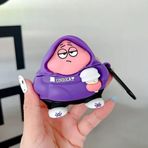 Airpods 4.Nesil Uyumlu Kılıf Sevimli Figürlü Silikon Kılıf (Mor, airpods 4 Nesil)