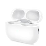 AirPods için kablosuz şarj çantası, AirPod ile uyumlu şarj kutusu değiştirme, dahili 660 mAh pil, Bluetooth eşleştirme senkronizasyon düğmesi ile (beyaz)