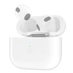 Airpods için Kablosuz Şarj Kılıfı, Yedek Şarj Cihazı Yalnızca Airpods 3rd ile Uyumlu, Mavi Diş Eşleştirme Senkronizasyon Şişesi, USB-C (Kulaklıksız) (Airpods 3. Kılıf)