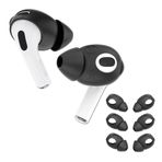 AirPods için Kulak Uçları 3. Nesil Kulak Uçları Kavrama Kulakiçi Kılıf S M L Boyutlu Kulak Pedleri TENNMAK (Siyah)