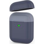 AirPods Kılıf Koruyucu Case 2MM Silikon Yedek Kapak Hediyeli PT88-Z - Lacivert