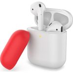 AirPods Kılıf Koruyucu Case Silikon Mat Yedek Kapak Hediyeli PT-38 - Beyaz