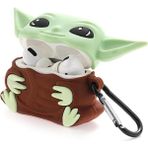 Airpods Pro 2. Nesil Uyumlu Figürlü Darbe Emici Silikon Kulaklık Kılıfı (Baby Yoda) - Çok Renkli
