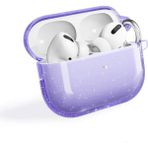 Airpods Pro 2 Uyumlu Aden Allstar Airbag 32 Parlayan Simli Saydam Renkli Kılıf-Mor