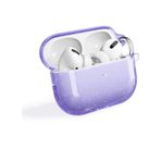 Airpods Pro 2 Uyumlu Zore Allstar Airbag 32 Parlayan Simli Saydam Renkli Kılıf - Mor