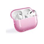 Airpods Pro 2 Uyumlu Zore Allstar Airbag 32 Parlayan Simli Saydam Renkli Kılıf - Pembe
