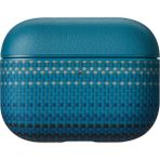 Airpods Pro 3 Uyumlu Kılıf Aramid Fiber Pitaka Tactile Woven Sunset-Moonrise Serisi Kapak Mavi