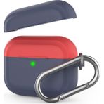 AirPods Pro Kılıf Koruyucu Case Silikon Mat Yedek Kapak Hediyeli PT-P4 - Lacivert