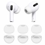 AirPods Pro Kulak Uçlarıyla Uyumlu 3 Çift - Küçük Boy Yedek Silikon Kauçuk Kulaklık Uçları - Beyaz