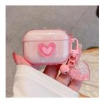 Airpods Pro Uyumlu Pembe Simli Kalpli Tasarım Kılıf