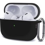 Airpods Pro ve Pro 2 .nesil Uyumlu Sert Silikon Kılıf - Siyah - Airpod Pro -Pro 2