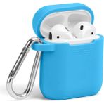 AirPods Silikon Kılıf Yumuşak 360 1 ve 2 Nesil Açık Mavi
