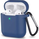 AirPods Silikon Kılıf Yumuşak 360 1 ve 2 Nesil Koyu Mavi
