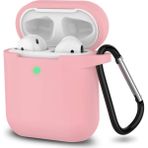 Airpods Silikon Kılıf Yumuşak 360 1 ve 2 Nesil Toz Pembe
