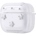 Airpods Uyumlu 3. Nesil Zore Airbag 44 Airbag Tasarımlı Simli Şeffaf Kutup Kılıf-Yıldız - Çok Renkli