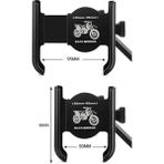Airstorr Aırtsorr Akalite Metal Gidon Bağlantılı Motosiklet Bisiklet Scooter Telefon Tutucu Navigasyon Ayarlanabilir Genişlik, Pratik - 03-H1