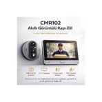 Airstorr CMR102 Akıllı Görüntülü Kapı Zili Wifi Tuya 2 Yönlü Ses Pır Sensör Monitörlü Set