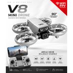 Airstorr Drone V8 Mini Drone Hd Kameralı Wifi Fpv Telefon Ekranlı Akıllı Drone Beyaz - Siyah