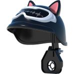 Airstorr Gidon ve Ayna Montajlı Kedili Köpekli Şapkalı Bisiklet Motosiklet Scooter Telefon Tutucuları AL4580-90/K360/XY-093 - XY093-Ayna