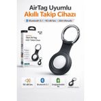 Airstorr iPhone Uyumlu Akıllı Takip Cihazı Apple Find My Destekli Airtag Uyumlu Anahtarlık Tracker - Beyaz