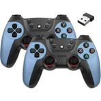 Airstorr Joystick Gamepad Çiftli Tv Pc Uyumlu 2.4g Gamepad Double Joystick Doungle Mavi Oyun Konsolu