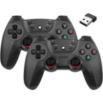 Airstorr Joystick Gamepad Çiftli Tv Pc Uyumlu 2.4g Gamepad Double Joystick Doungle Siyah Oyun Konsolu