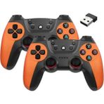 Airstorr Joystick Gamepad Çiftli Tv Pc Uyumlu 2.4g Gamepad Double Joystick Doungle Turuncu Oyun Konsolu