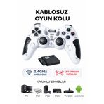 Aırstorr Kablosuz Oyun Kolu 2.4GHz – PC, PS1, PS2, PS3, TV Box ve Android Uyumlu – Çift Titreşimli Gamepad