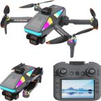 Airvolt S5 Pro Katlanabilir Drone Fpv Mobil Takip, Akrobatik Uçuş, Brushless Motor 50X Zoom,ıçerik Üretimi (Çantalı) - Siyah