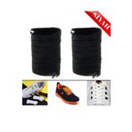 AiryFooT Ayakkabı Bağcığı 150 Cm Yassı Spor Ayakkabı Bağcığı Siyah 1 Çift