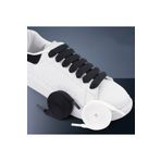 AiryFooT Extra Geniş Yassı Spor Bağcık Ayakkabı Bağcığı, Spor, Converse Ayakkabı Bağcığı Mcqueen 120cm Siyah