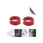 AiryFooT Kristal Taşlı Ayakkabı Bağcığı 100 cm 1 Çift ( KIRMIZI )