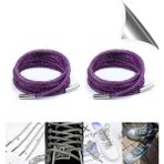 AiryFooT Kristal Taşlı Parlak Taşlı Ayakkabı Bağcığı 100 cm 1 Çift ( EFLATUN )