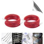 Airyfoot Kristal Taşlı Parlak Taşlı Ayakkabı Bağcığı 100 cm 1 Çift - Kırmızı