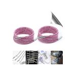 AiryFooT Kristal Taşlı Parlak Taşlı Ayakkabı Bağcığı 100 cm 1 Çift ( PEMBE )