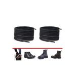 AiryFooT Mumlu Yuvarlak Kalın Bot Ve Ayakkabı Bağcığı 120 cm 1 çift ( Siyah )