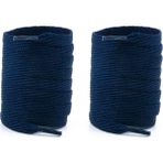 Airyfoot Spor Ayakkabı Bağcığı 120 cm Yassı Örgü Bağcık Bot Spor Bağcık 1 Çift ( Lacivert )