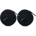 Airyfoot Spor Ayakkabı Bağcığı 120 cm Yassı Örgü Bağcık Bot Spor Bağcık 1 Çift ( Siyah )