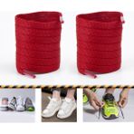 Airyfoot Ütülü Spor Ayakkabı Bağcığı Nike , Snekears , Adidas, Converse Ayakkabı Bağcığı 120 cm - Kırmızı