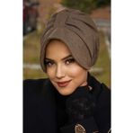 Aişe tesettür Bej Kaşe Şapka Bone