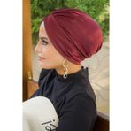Aişe Tesettür Bordo Deniz Bonesi