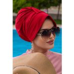 Aişe tesettür Deniz Şapkası-kırmızı