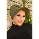 Aişe tesettür Haki Havuz & Deniz Şapkası / Mayo Üstüne Kullanılabilir
