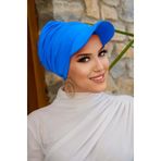 Aişe tesettür Mavi Havuz & Deniz Şapkası / Mayo Üstüne Kullanılabilir