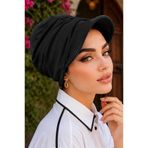 Aişe tesettür Siyah Tesettür Şapka Bone