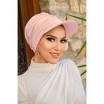 Aişe tesettür Uçuk Pudra Havuz & Deniz Şapkası / Mayo Üstüne Kullanılabilir