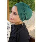 Aişe Tesettür Yeşil Deniz Bonesi